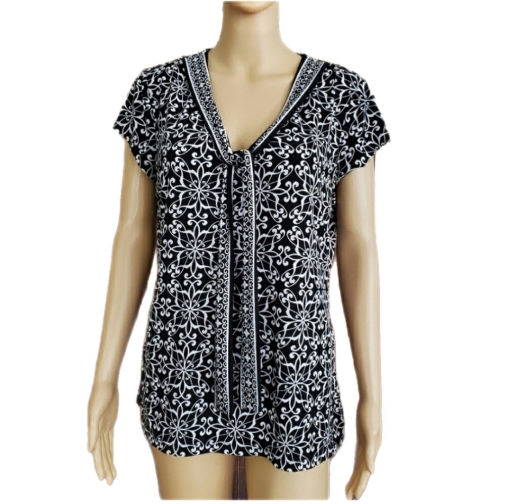 Liz Claiborne Blouse Black, Size L